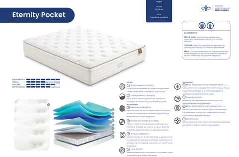 Colchão Molaflex Eternity Pocket - Colchoaria de Guimarães